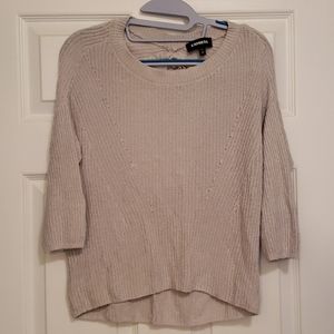 Gray light sweater